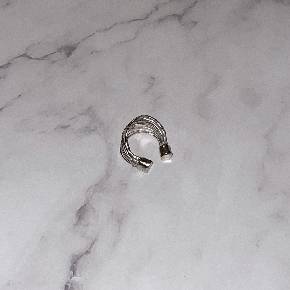 Sterling Silver Adjustable Statement Ring - image 2